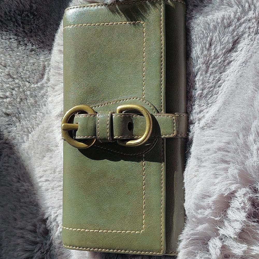 Coach legacy Garcia 65th Anniversary🫒 olive & Aqua Vachetta rare💚 1941 - Picture 12 of 13